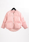 Puffy Reglan down jacket  with exposed pockets | Pink